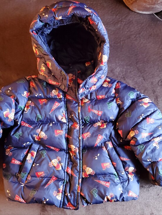 Ralph Lauren Other - Ralph Lauren Navy Hooded Puffer Jacket with Character Print
